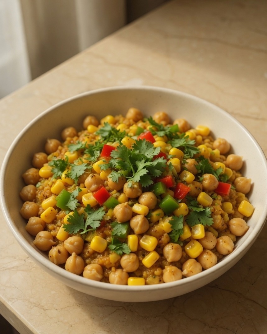 Chickpea & Sweet Corn Bowl
