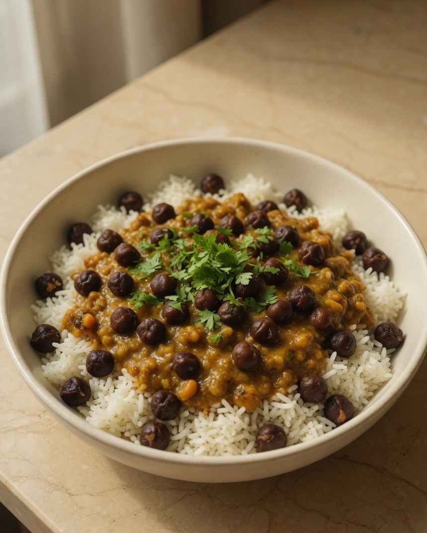 Black Channa Rice Bowl
